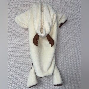 Luvgear Reindeer Hooded Sherpa Dog Outfit Size XL